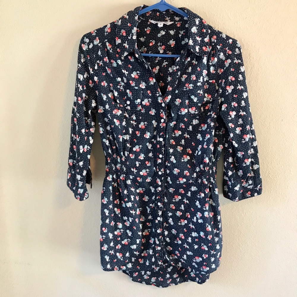 🍁LAST DAY 10/30🍁Floral&Dot Pearlsnap Top